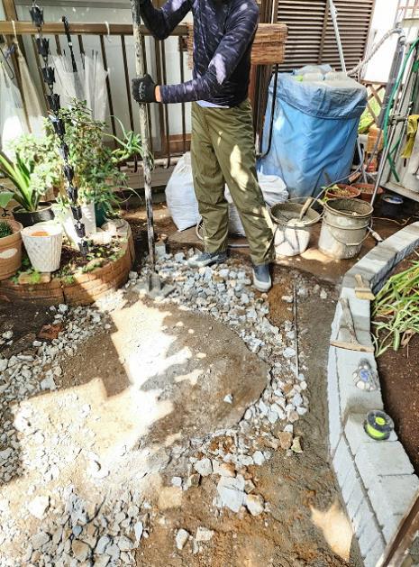 玄関前コンクリート打ち直し 施工画像13